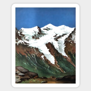 Icy mountains Sticker